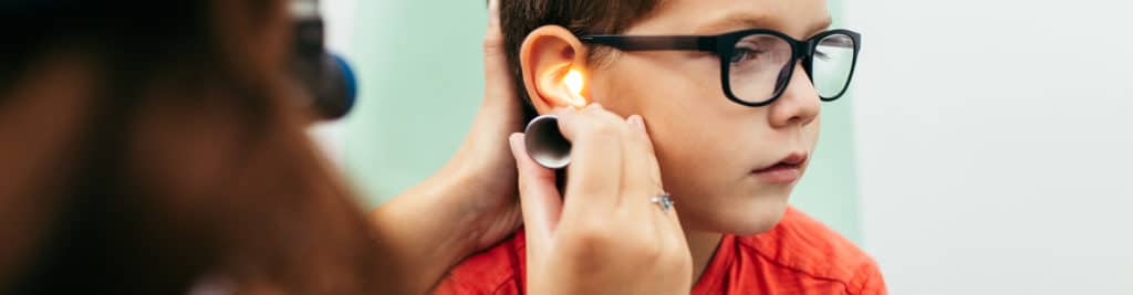 Boy with Ear Infection