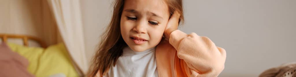 Girl with Ear Infection