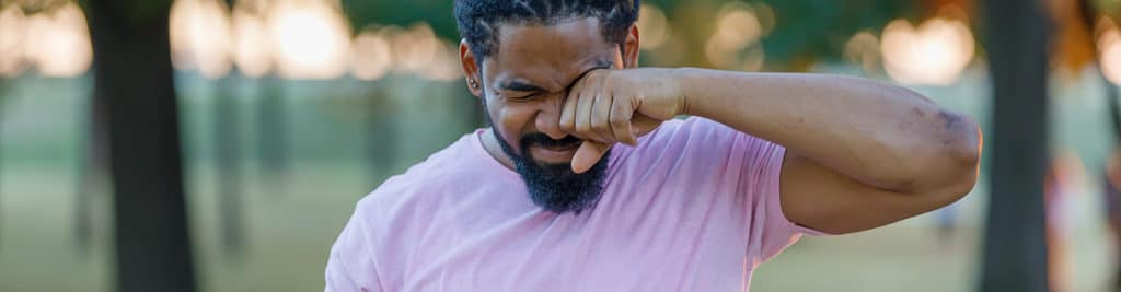 Man Itching His Eye