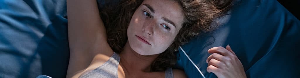 Woman with Sleep Apnea